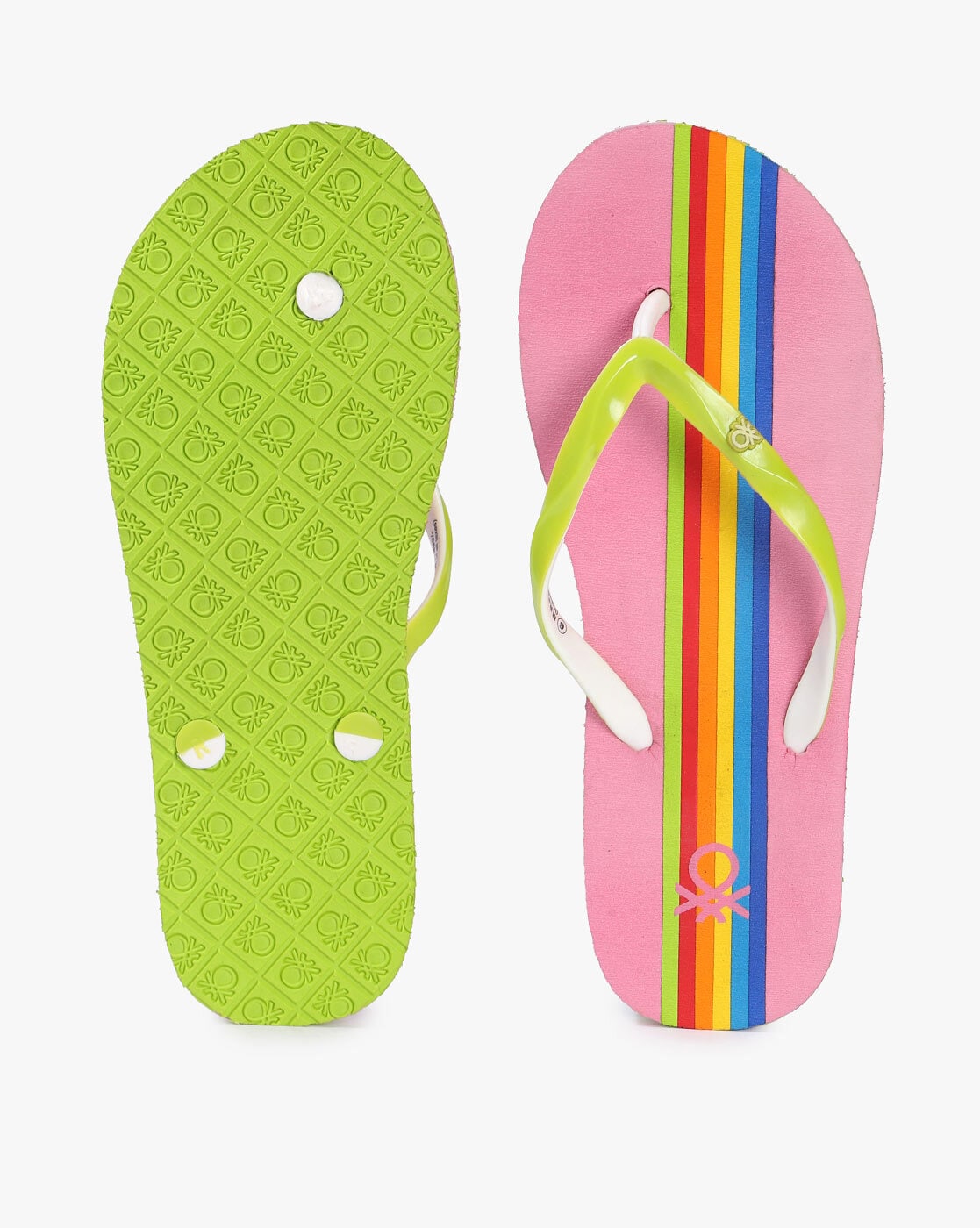 Buy Pink \u0026 Green Flip Flop \u0026 Slippers 