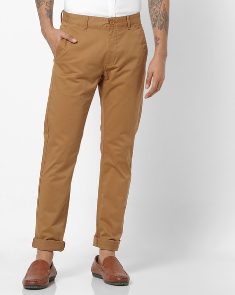 Buy Deep Khakhi Formal and casual Pant online for men Beyours