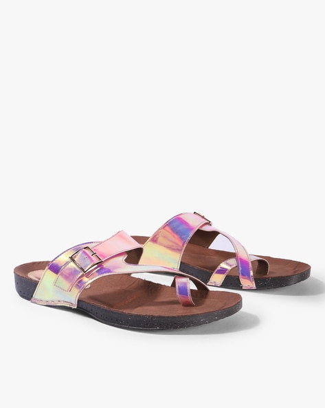 Holographic outlet sandals womens