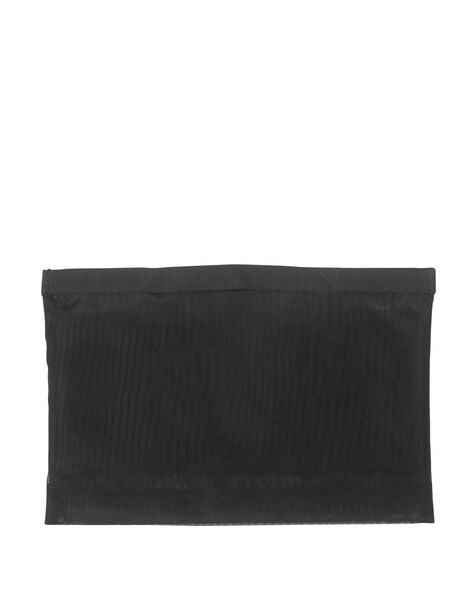 MUJI Nylon Mesh Pouch with Pocket Gray Color B6/ A5/ A4 (Size Select)