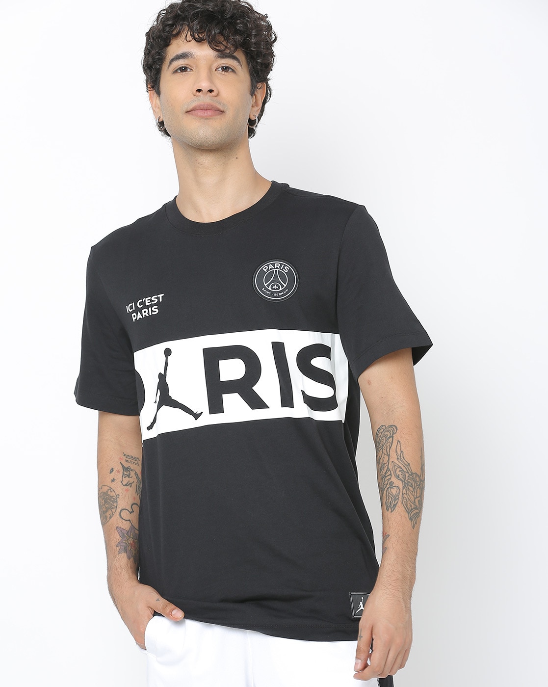 psg t shirt black