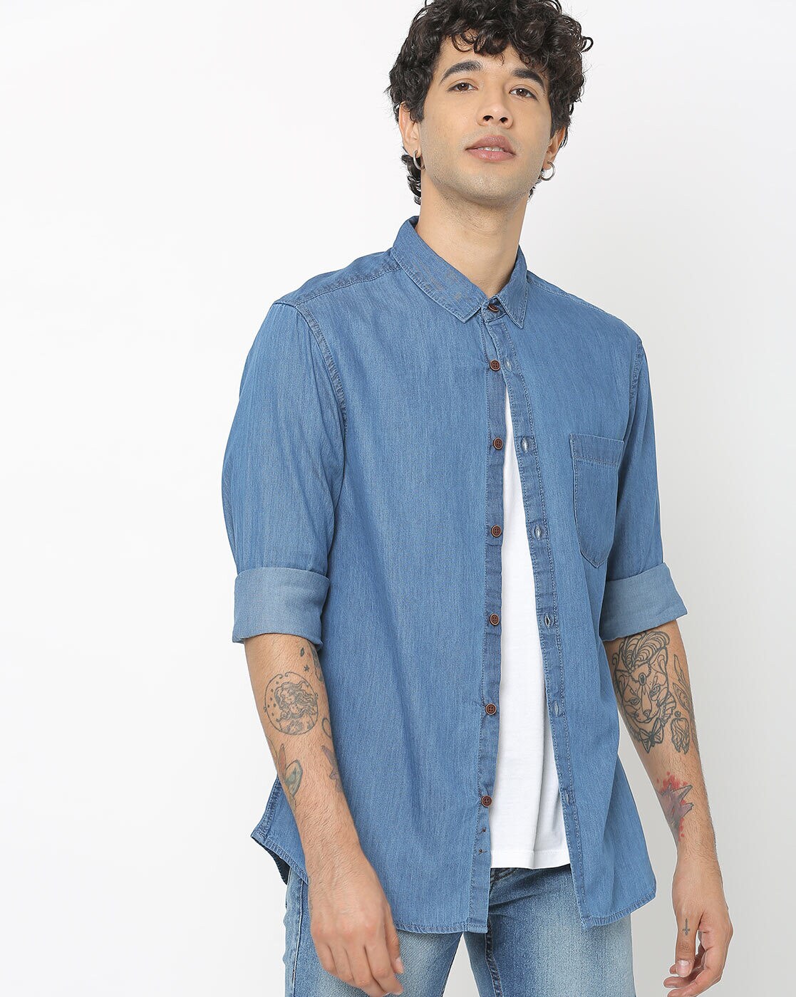 Buy Dark Blue Shirts for Men by Ruggers Online | Ajio.com