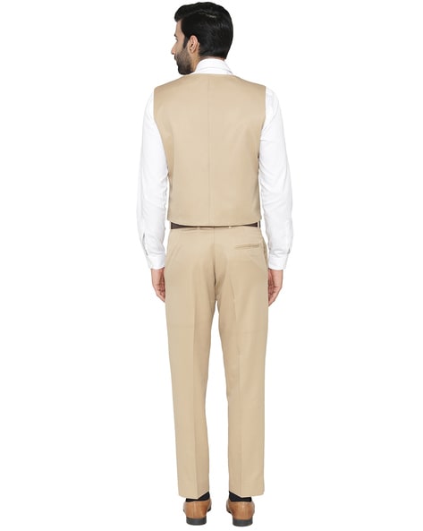 Italian Style Jacket Waistcoat Trousers Groom Set Black T7474