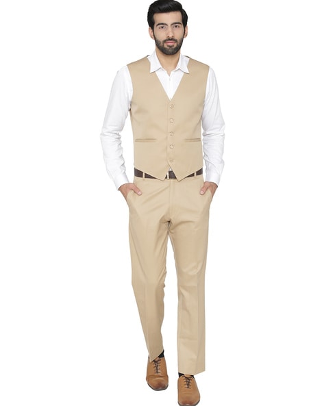 Buy Mens Check Slim Fit Suit Jacket Waistcoat Trousers Formal Online in  India - Etsy