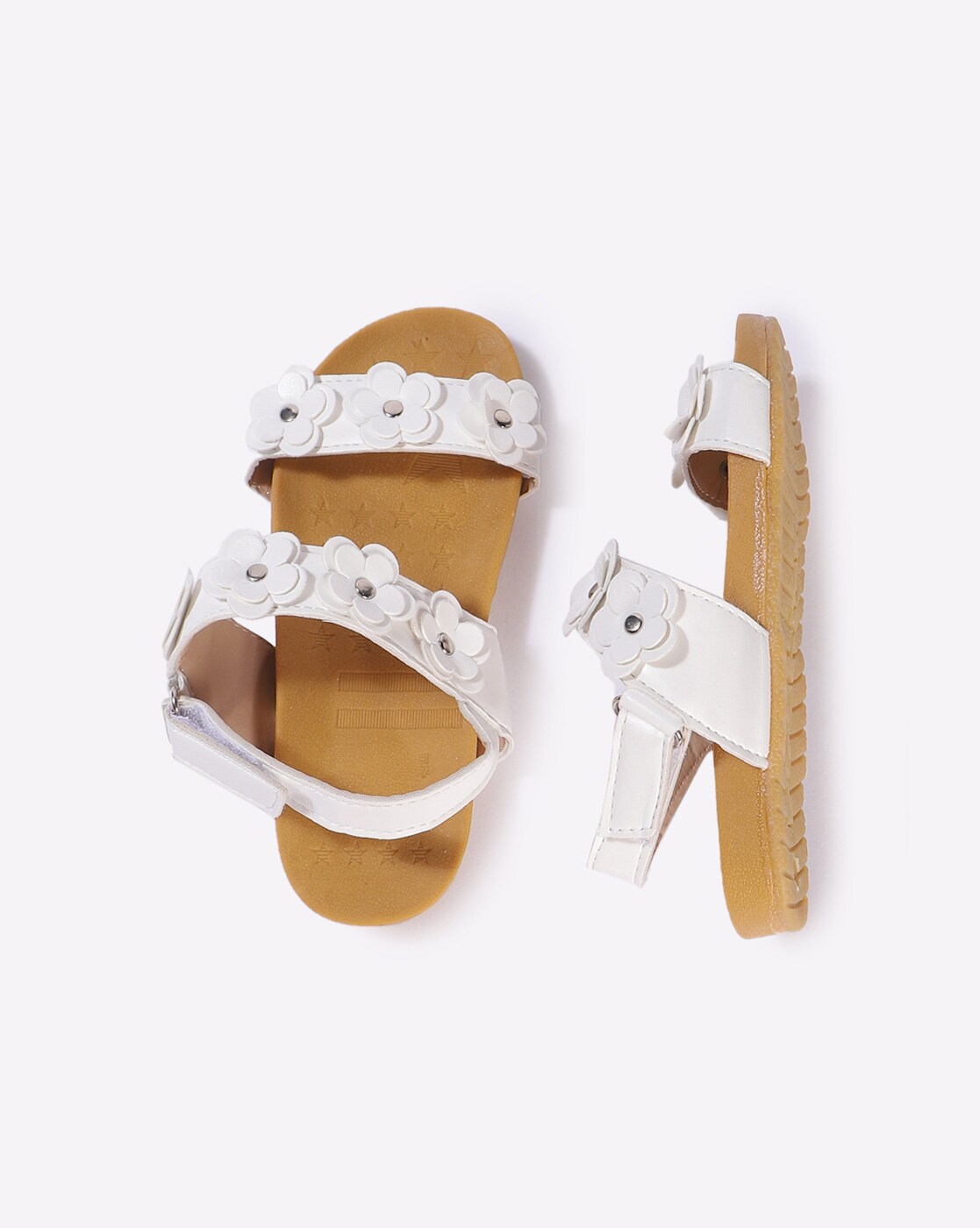 Buy Infant Baby Girls Summer Sandals with Flower Soft Sole Newborn Toddler  First Walker Crib Dress Shoes, 14 White, 12-18 Months Online at  desertcartINDIA