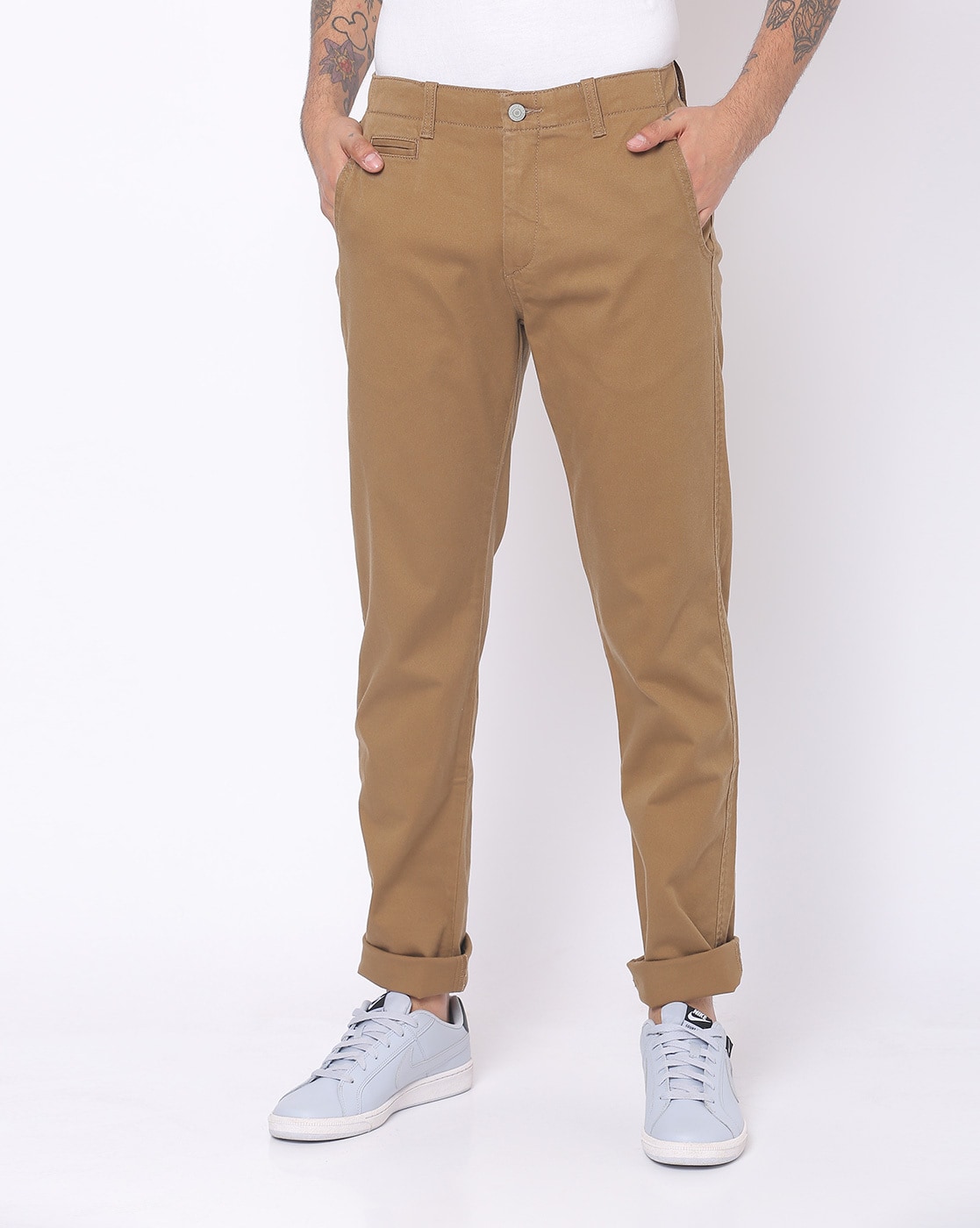 Buy Khaki Trousers & Pants for Men by LEVIS Online 