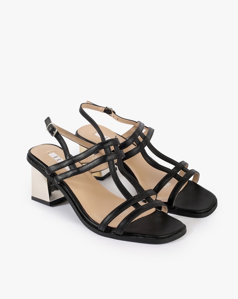 Buy Women Black Party Sandals Online | SKU: 40-41-11-36-Metro Shoes