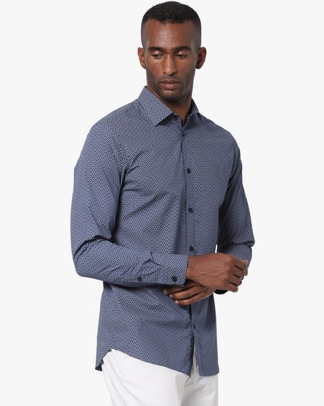 Buy Blue Shirts for Men, Blue Printed Shirt: SELECTED HOMME