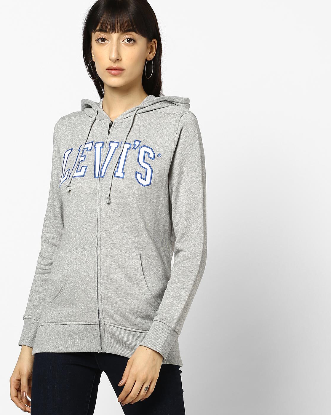 Buy Grey Sweatshirt & Hoodies for Women by LEVIS Online 