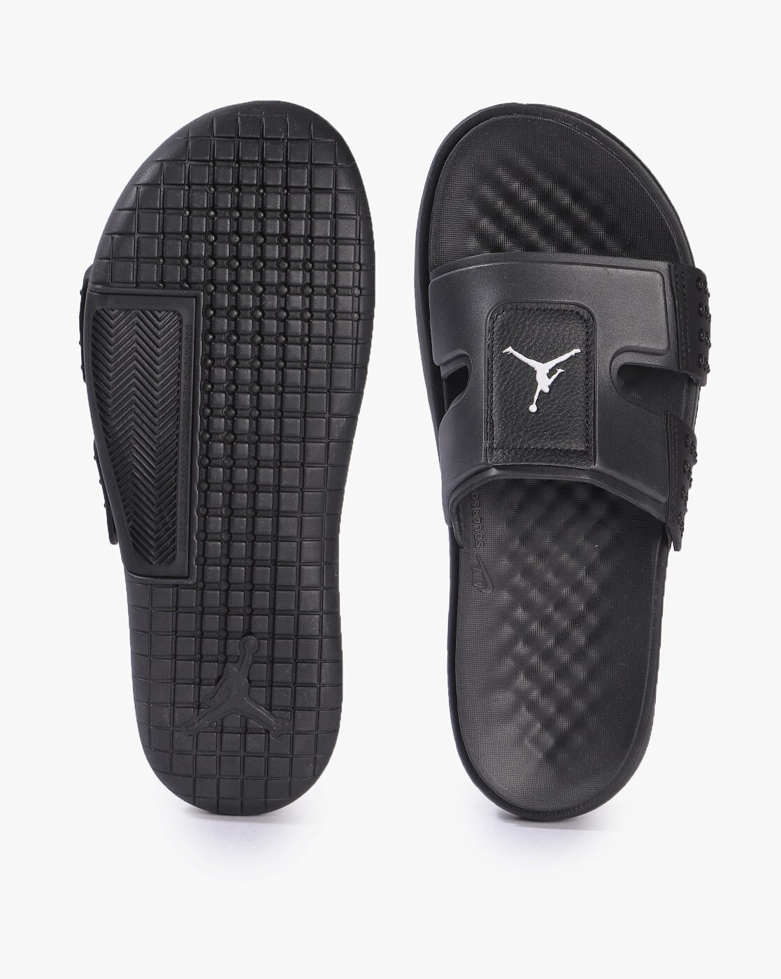 Black jordan hydro discount slides