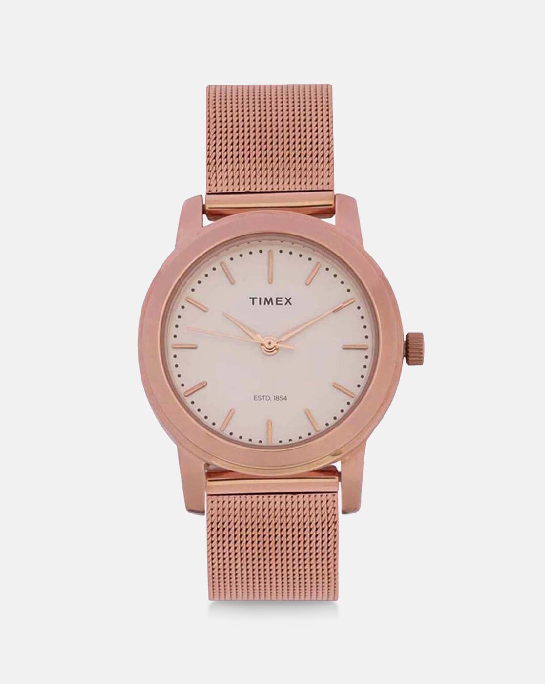 timex rose gold watches for ladies