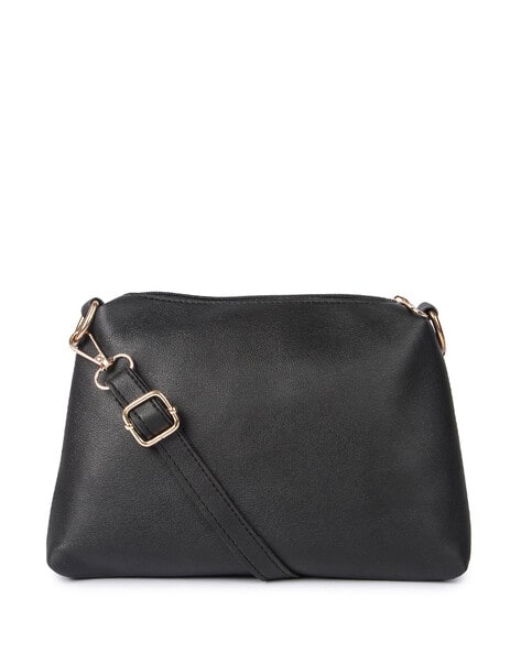 Textured Handbag with Pouches (Image - 3)