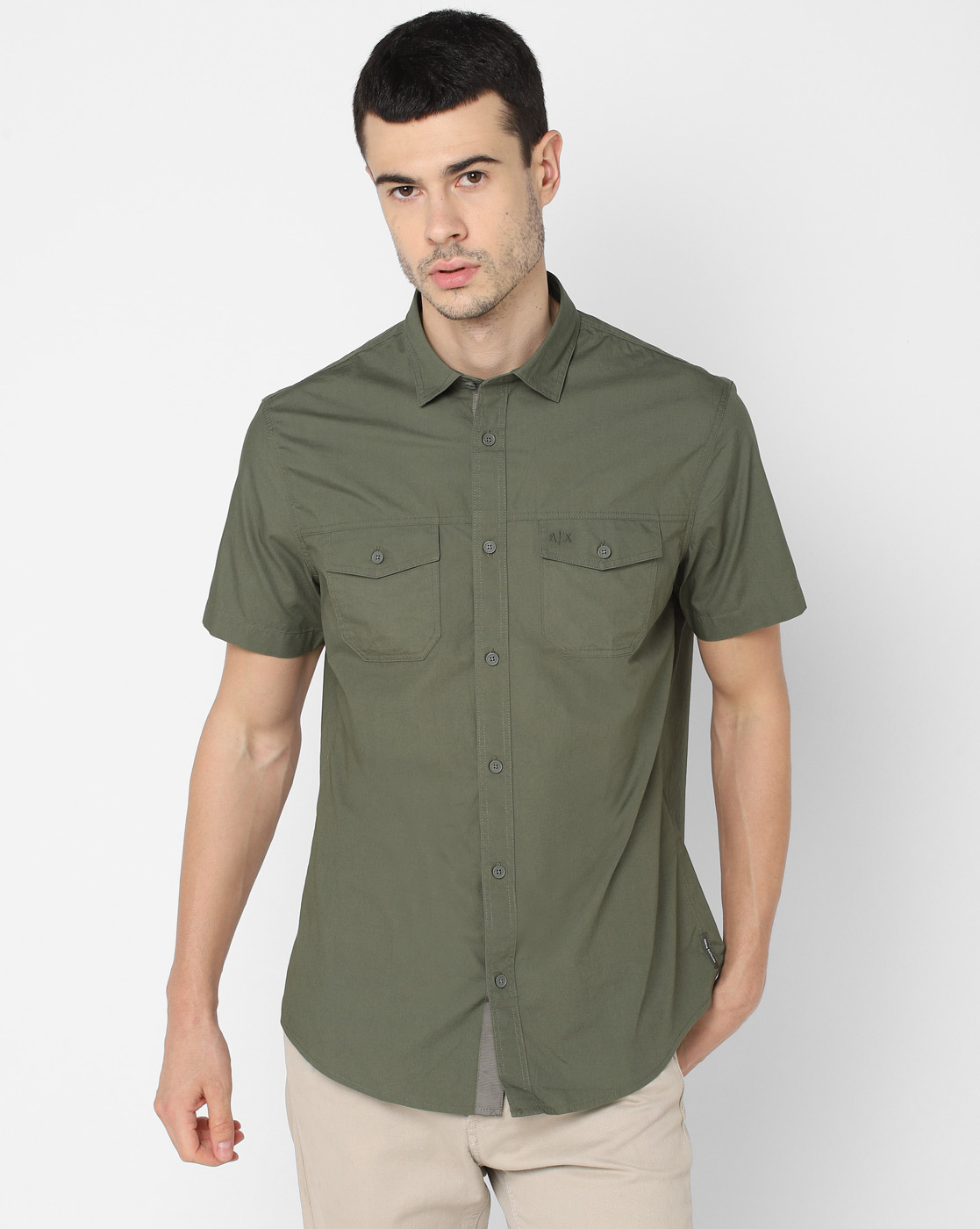 Armani on sale green shirt