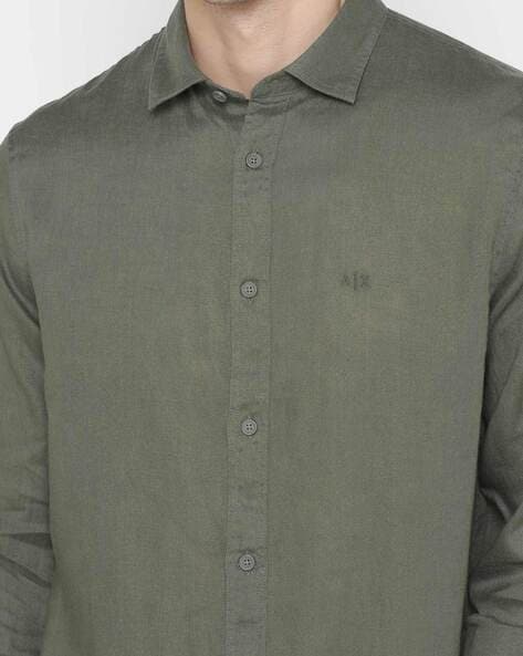 Buy Olive Green Shirts for Men by ARMANI EXCHANGE Online Ajio