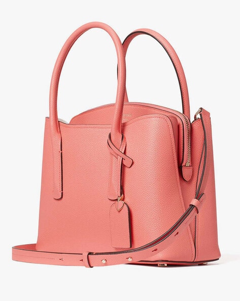 Buy KATE SPADE Margaux Tote Bag with Detachable Sling Strap | Coral Pink  Color Women | AJIO LUXE