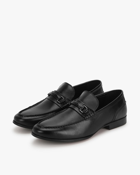 Red tape men's slip on leather formal on sale shoes