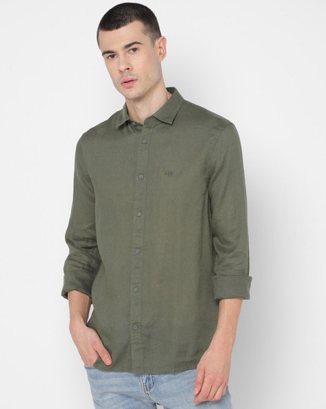 Buy Olive Green Shirts for Men by ARMANI EXCHANGE Online 