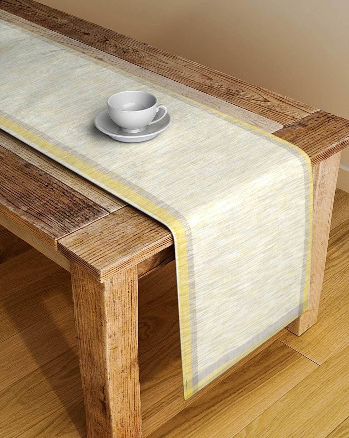 Buy Grey Table Covers Runners Slipcovers For Home Kitchen By Dhrohar Online Ajio Com