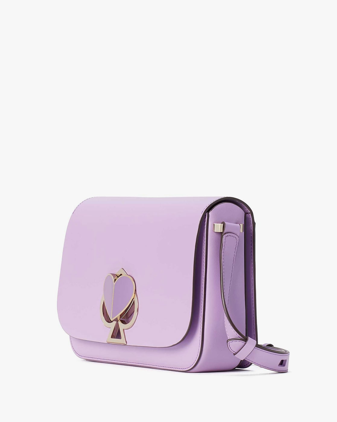 Kate Spade Nicola Glitter Twistlock Bag in Purple