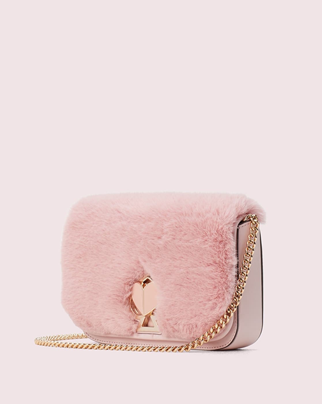 Kate spade nicola discount furry pink bag