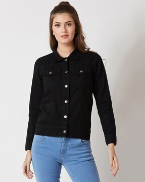 Button-Down Jacket with Flap Pockets