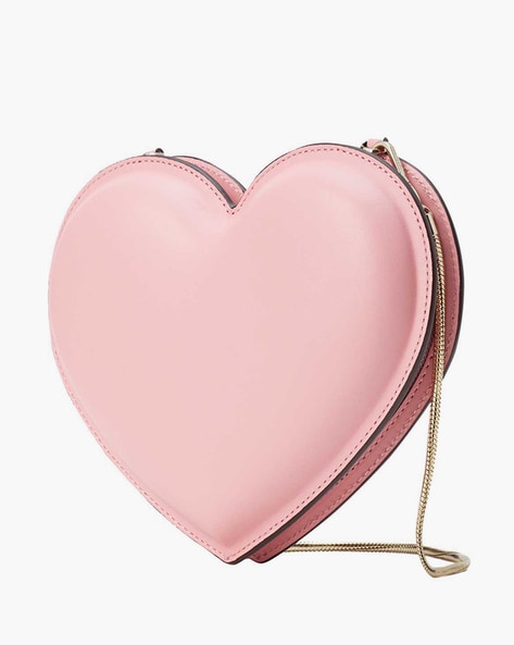 Buy KATE SPADE Heart Shaped Crossbody Sling Bag | Pink Color Women | AJIO  LUXE
