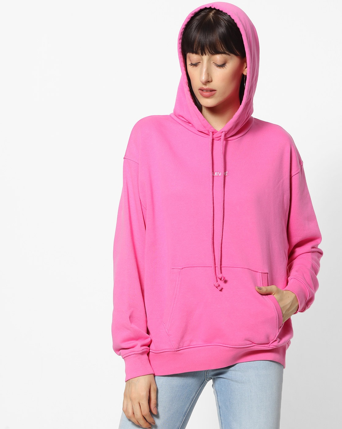 levi pink hoodie