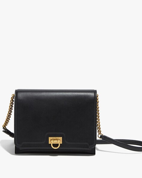 Salvatore Ferragamo Handbags trifolio Women 2108920744075 Leather Black  1470€