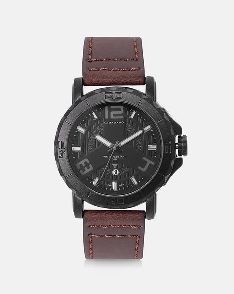 Giordano watch 2025 leather belt