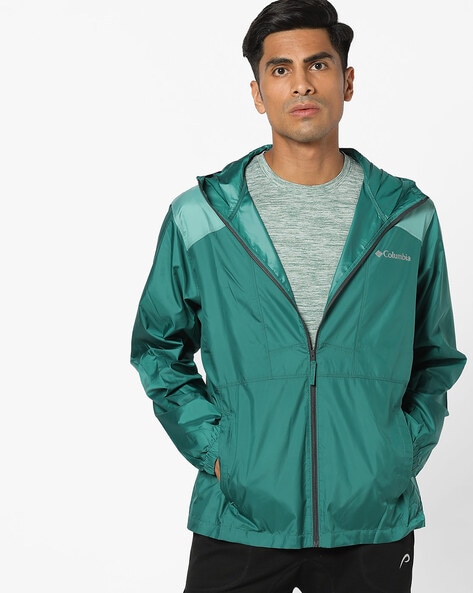 columbia dark green jacket