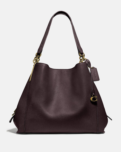 Coach burgundy online handbags