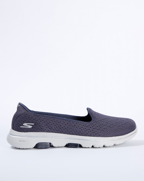 Skechers perforated slip on casual sale shoes