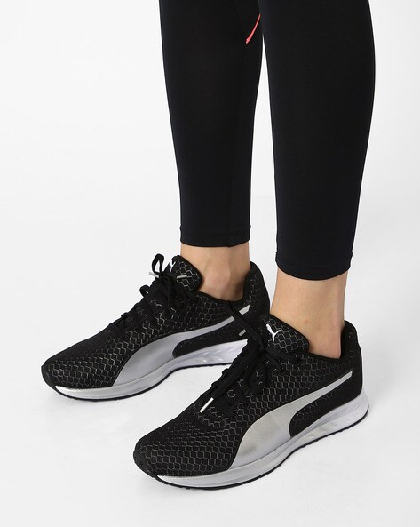 drag Mottle weight Buy Black & Silver Sports Shoes for Women by Puma Online | Ajio.com