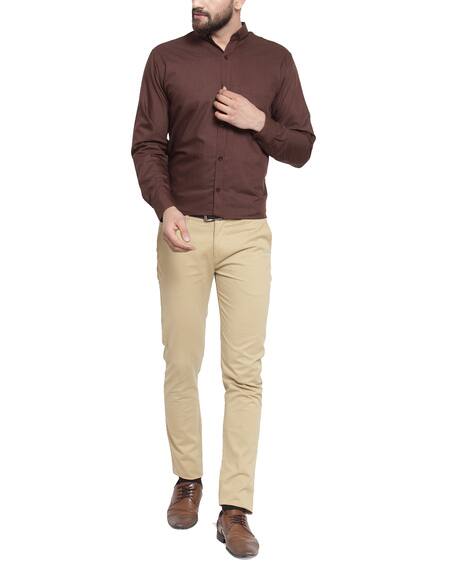 Buy Brown Shirts for Men by JAINISH Online | Ajio.com