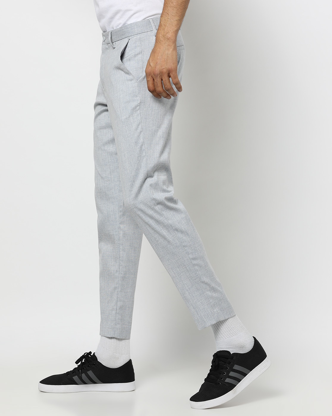 Plaid Pants Men Cotton Slim Fit Straight Trousers Elasticity Stretch  Classic Dress Pants Suit Business Casual Long Male Pants | Chittili