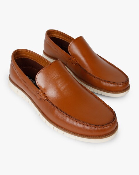 red tape loafers