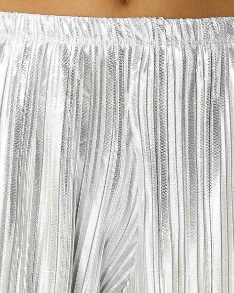 Line & Dot Naomi Pleated Trousers - Metallic Combo | Garmentory