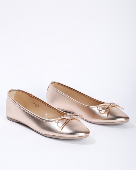 Buy Rose Gold Flat Shoes for Women by 