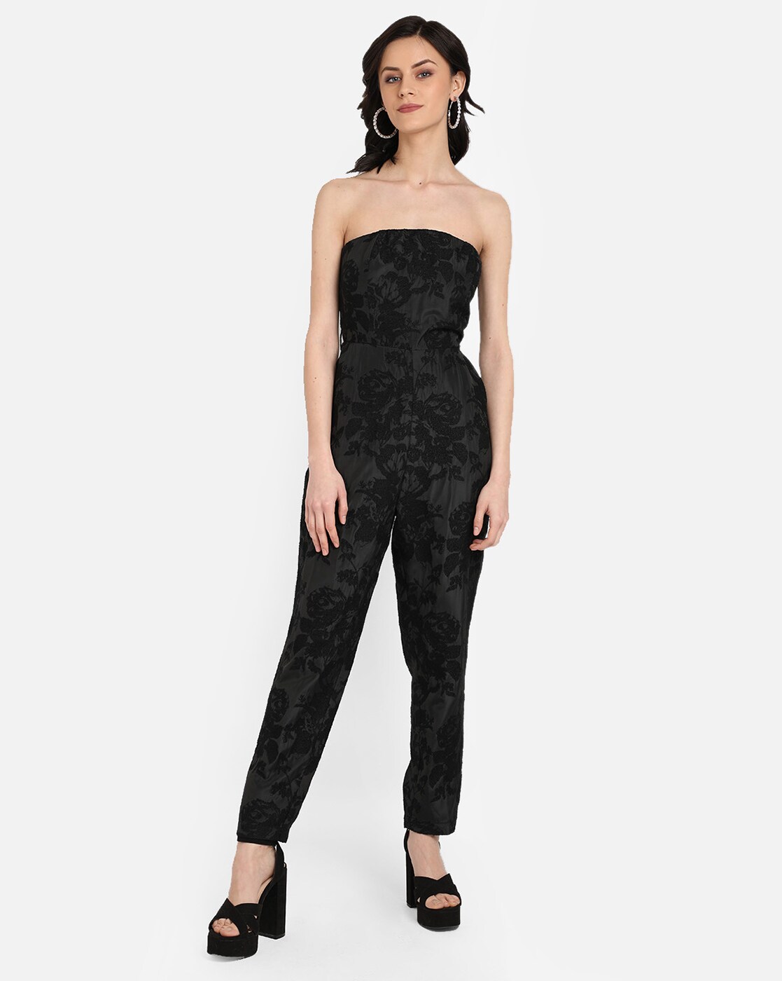 black tube jumpsuit