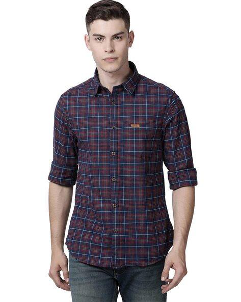 Buy Navy Blue Shirts for Men by Rug 