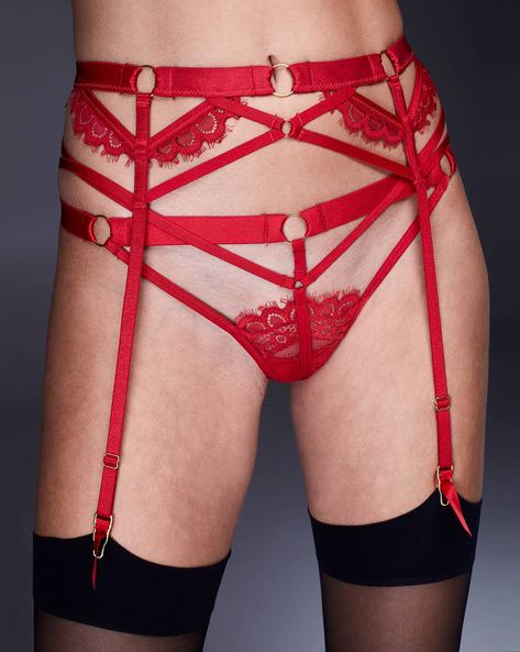 Strappy on sale garter belt