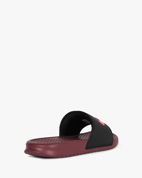 nike maroon slides