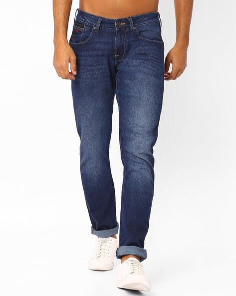 WRANGLER Men Vegas Low-Rise Skinny-Fit Jeans