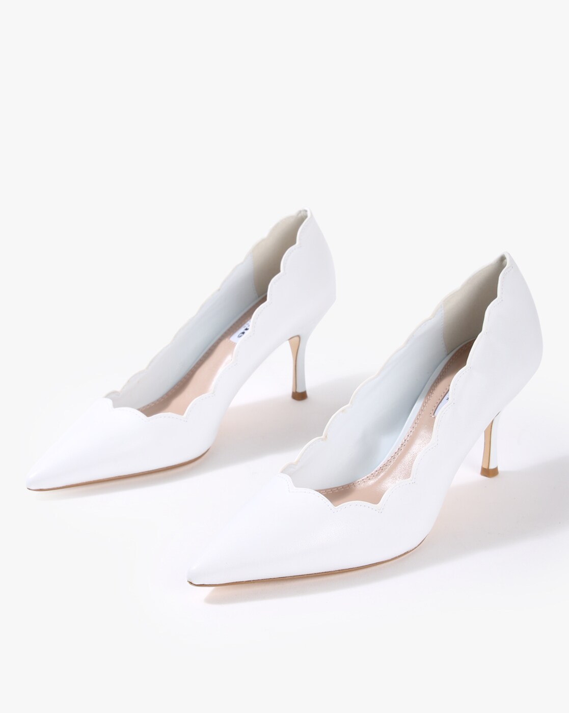 white closed toe heels cheap