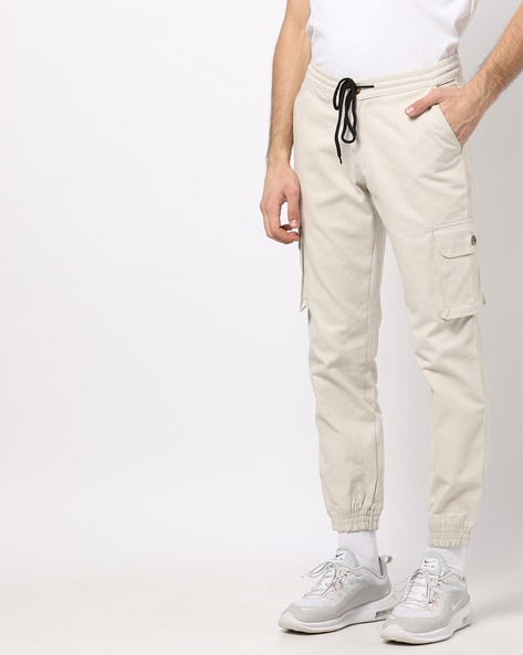 cream jogger pants