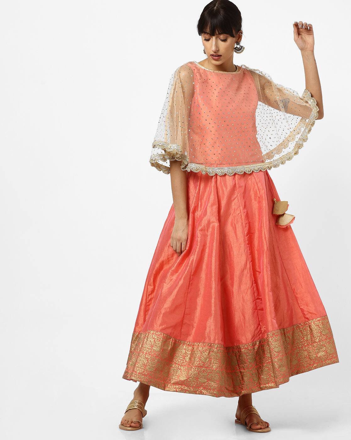 a line skirt and top set