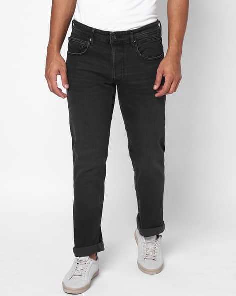 GROVER Straight Fit Classic Dark Wash Jeans