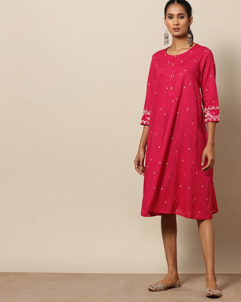 ajio cotton dresses