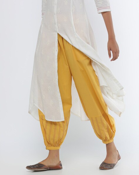 Cotton Pants with Striped Hems Price in India