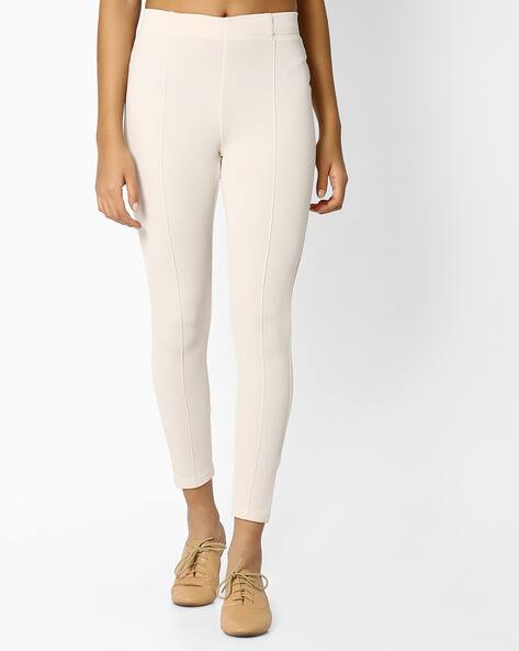 Buy Off-White Leggings for Women by Fig 